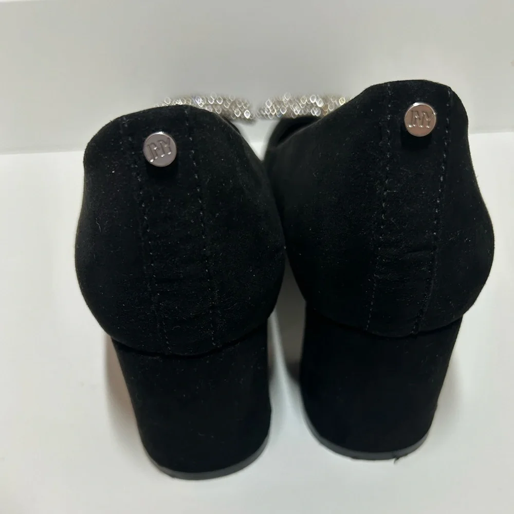 Jones New York Aurdeena Women's Black Suede Square Toe Block Heel - Size 6.5M - Picture 4 of 8